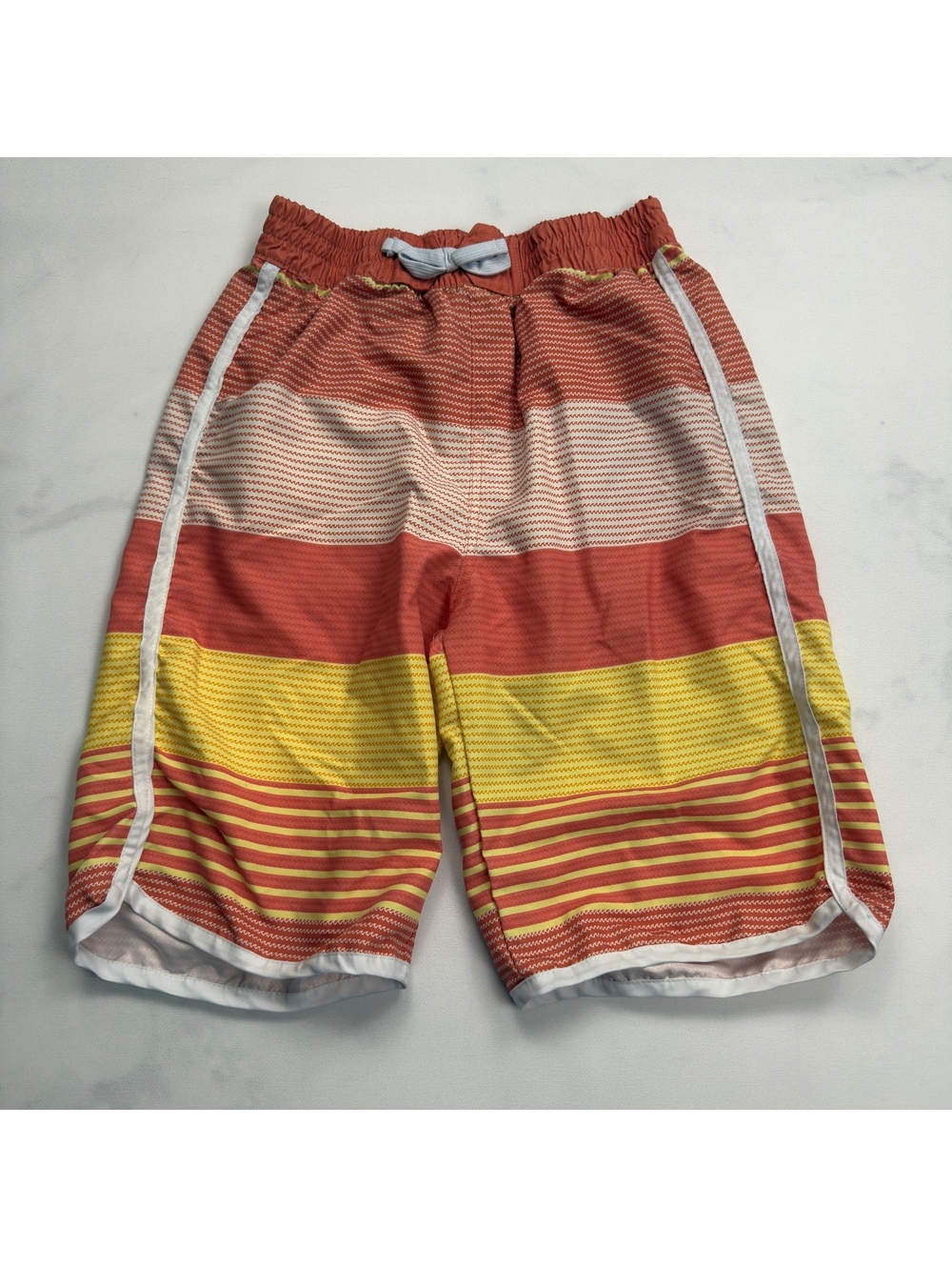 kidpik Striped Swim Trunks Elastic Waist - Boys XL
